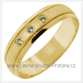 Snubní prsteny LSP 2760 žluté zlato