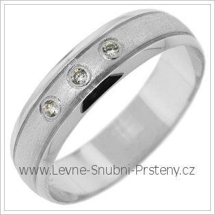 Snubní prsteny LSP 2760b bílé zlato