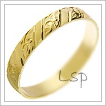 Snubní prsteny LSP 2778 žluté zlato