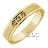 Snubní prsteny LSP 2782 žluté zlato