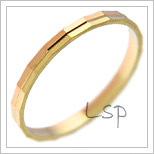 Snubní prsteny LSP 2799 kombinované zlato