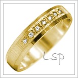 Snubní prsteny LSP 2814 žluté zlato