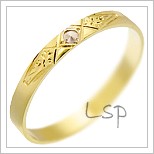Snubní prsteny LSP 2824 žluté zlato