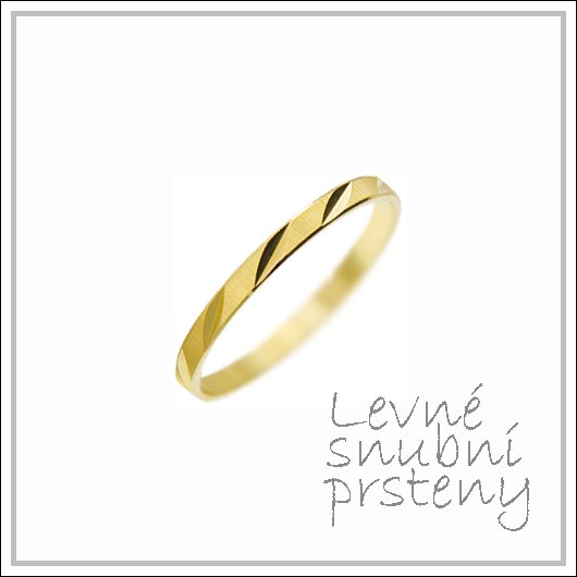 Snubní prsteny LSP 2830 žluté zlato