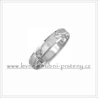 Snubní prsteny LSP 2839b bílé zlato