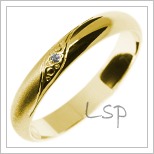 Snubní prsteny LSP 2842 žluté zlato