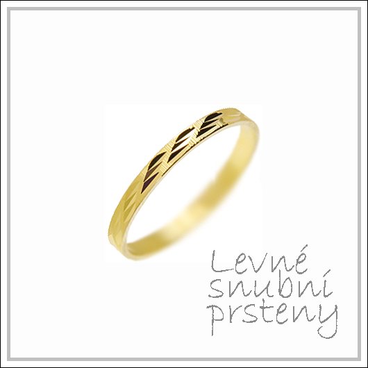 Snubní prsteny LSP 2846 žluté zlato
