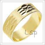 Snubní prsteny LSP 2877 žluté zlato