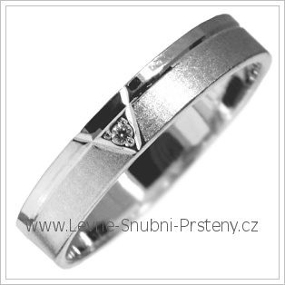 Snubní prsteny LSP 2885b bílé zlato