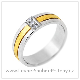 Snubní prsteny LSP 2887 - kombinované zlato