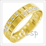 Snubní prsteny LSP 2893 žluté zlato