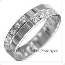 Snubní prsteny LSP 2893b bílé zlato