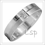 Snubní prsteny LSP 2903b bílé zlato