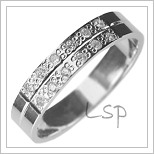 Snubní prsteny LSP 2904b bílé zlato