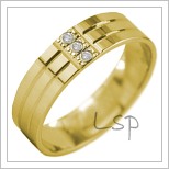 Snubní prsteny LSP 2914 žluté zlato