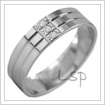 Snubní prsteny LSP 2914b bílé zlato