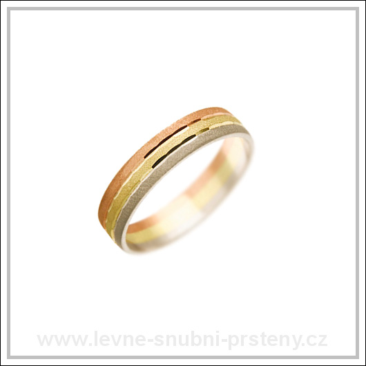 Snubní prsteny LSP 2991 kombinované zlato