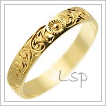 Snubní prsteny LSP 3002 žluté zlato