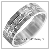 Snubní prsteny LSP 3005b bílé zlato
