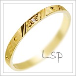 Snubní prsteny LSP 3074 žluté zlato