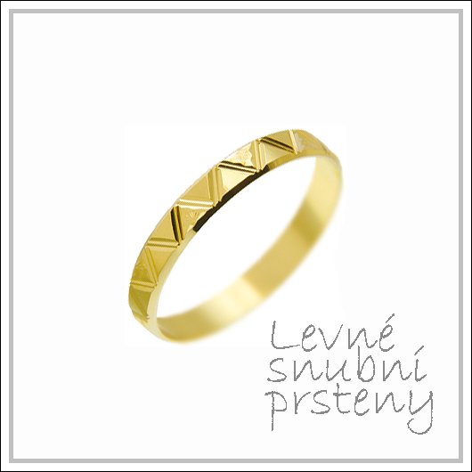 Snubní prsteny LSP 3090 žluté zlato