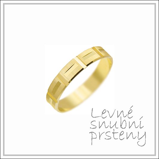 Snubní prsteny LSP 3116 žluté zlato
