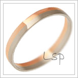 Snubní prsteny LSP 3132 kombinované zlato