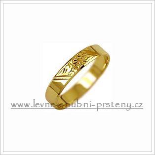 Snubní prsteny LSP 3134 žluté zlato