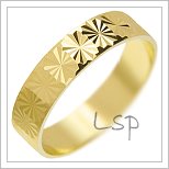 Snubní prsteny LSP 3138 žluté zlato